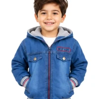 کاپشن-پسرانه-بچگانه-لی-آبی-REST-KIDS-نمای-جلو